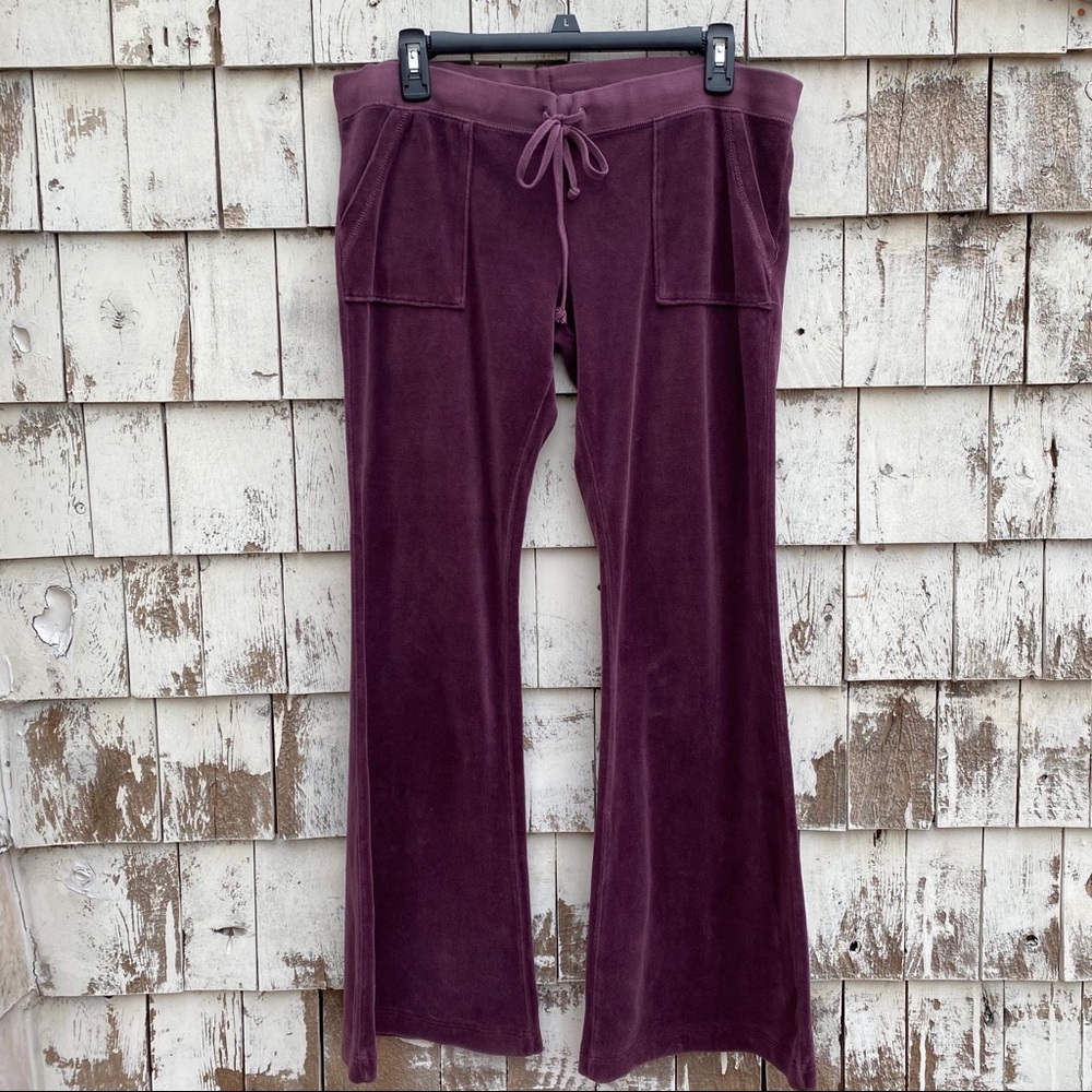 Juice Couture Velour Wide Track Pants